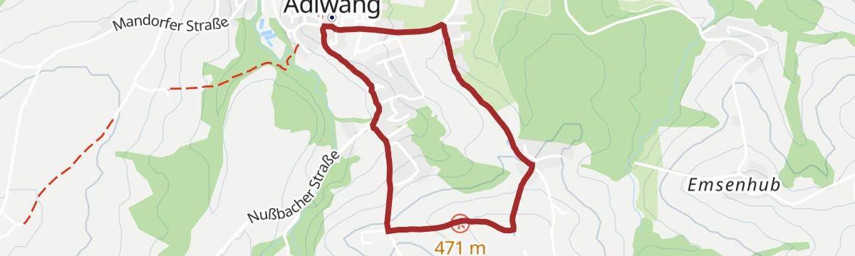 Route map: 31 Panorama Rundwanderweg